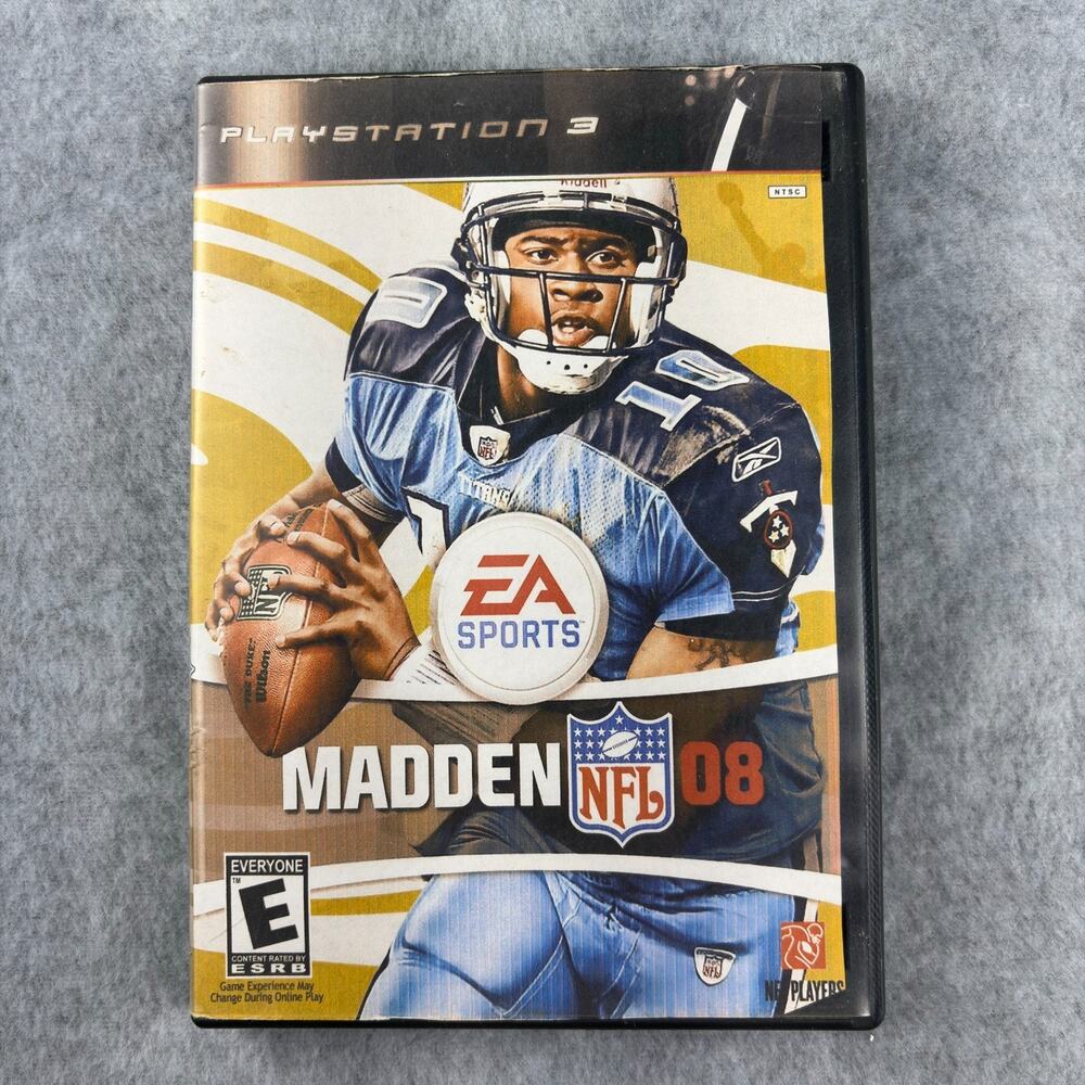 Madden 08 Play Station 3 Game EA Sports NFL Football Rated E Good Condition PS3
